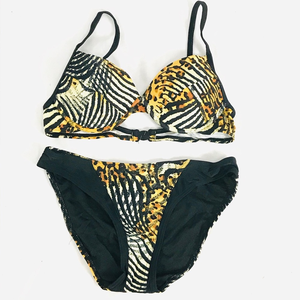 Leopard Print Push Up Swimsuit NWT